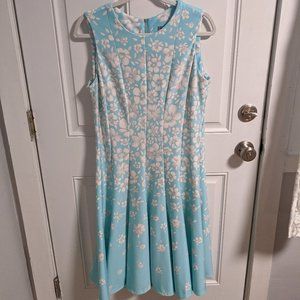 Sleeveless Floral Fit & Flare Dress